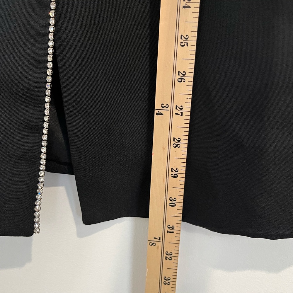 Neicy’s Vintage Black Tuxedo Blazer with Crystal Trim Sz. 8 - Picture 7 of 9